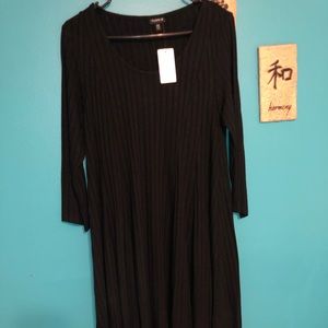 Black Torrid sweater swing dress Size 00